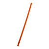 DA8808-GOBELET DE 709 ML. (24 OZ LIQ.) À DOUBLE PAROI AVEC PAILLE-Orange Straw